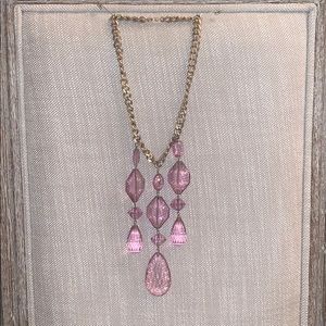 Lavender Stone Statement Necklace